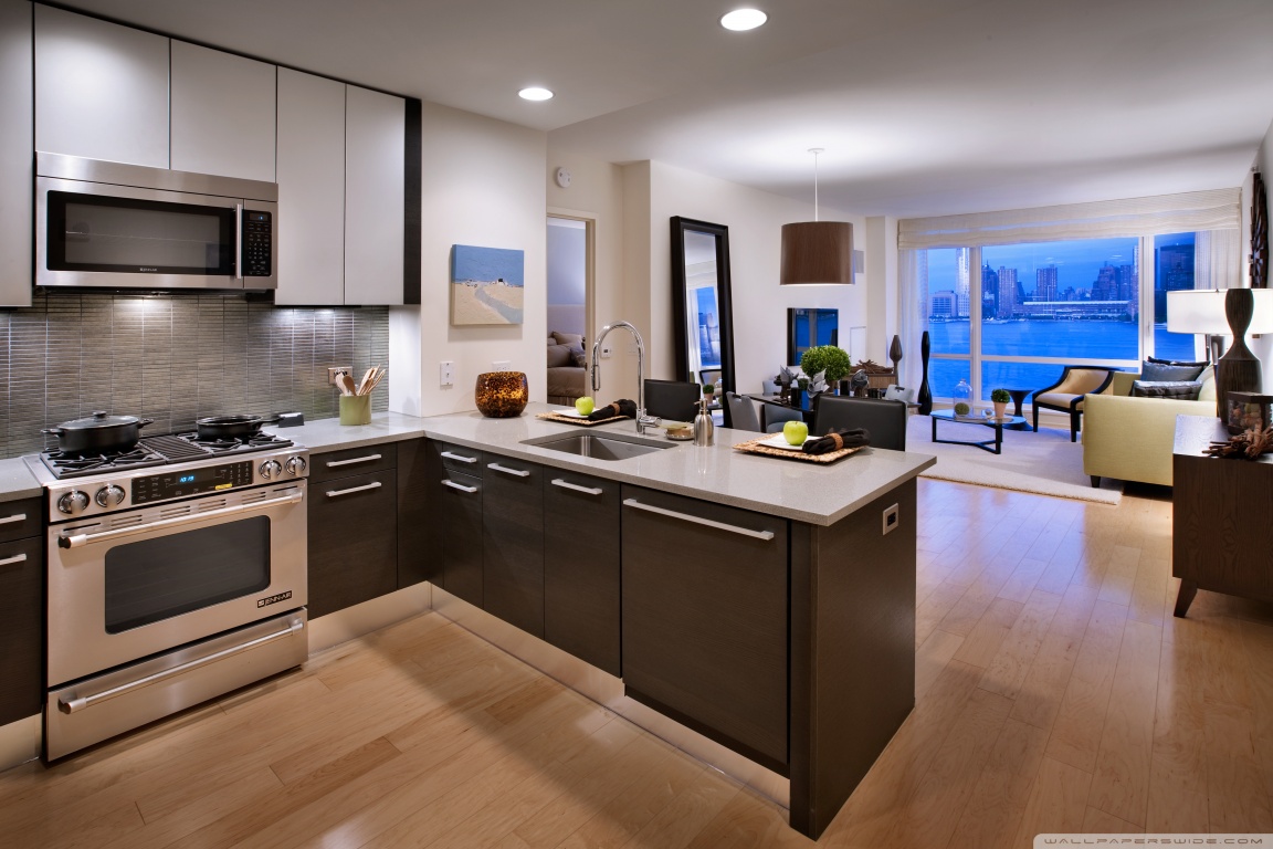 Modern kitchen wallpaper 1152x768 1